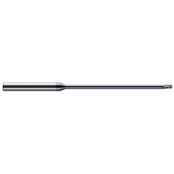 Miniature End Mill - Ball - Long Reach, Stub Flute, 0.0780" (5/64)